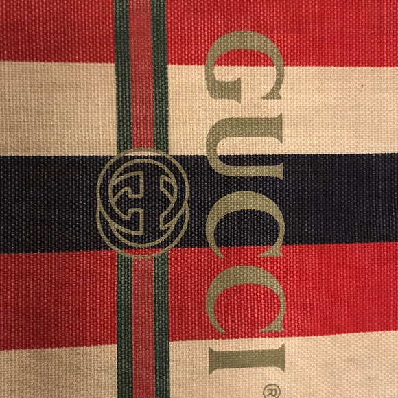 Gucci Red White & Blue Drawstring - Picture 2 of 6